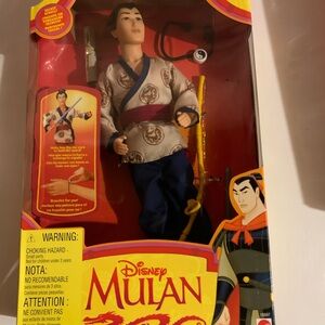 Disney Mulan Heroic Action Figure with Blue and Cream Outfit